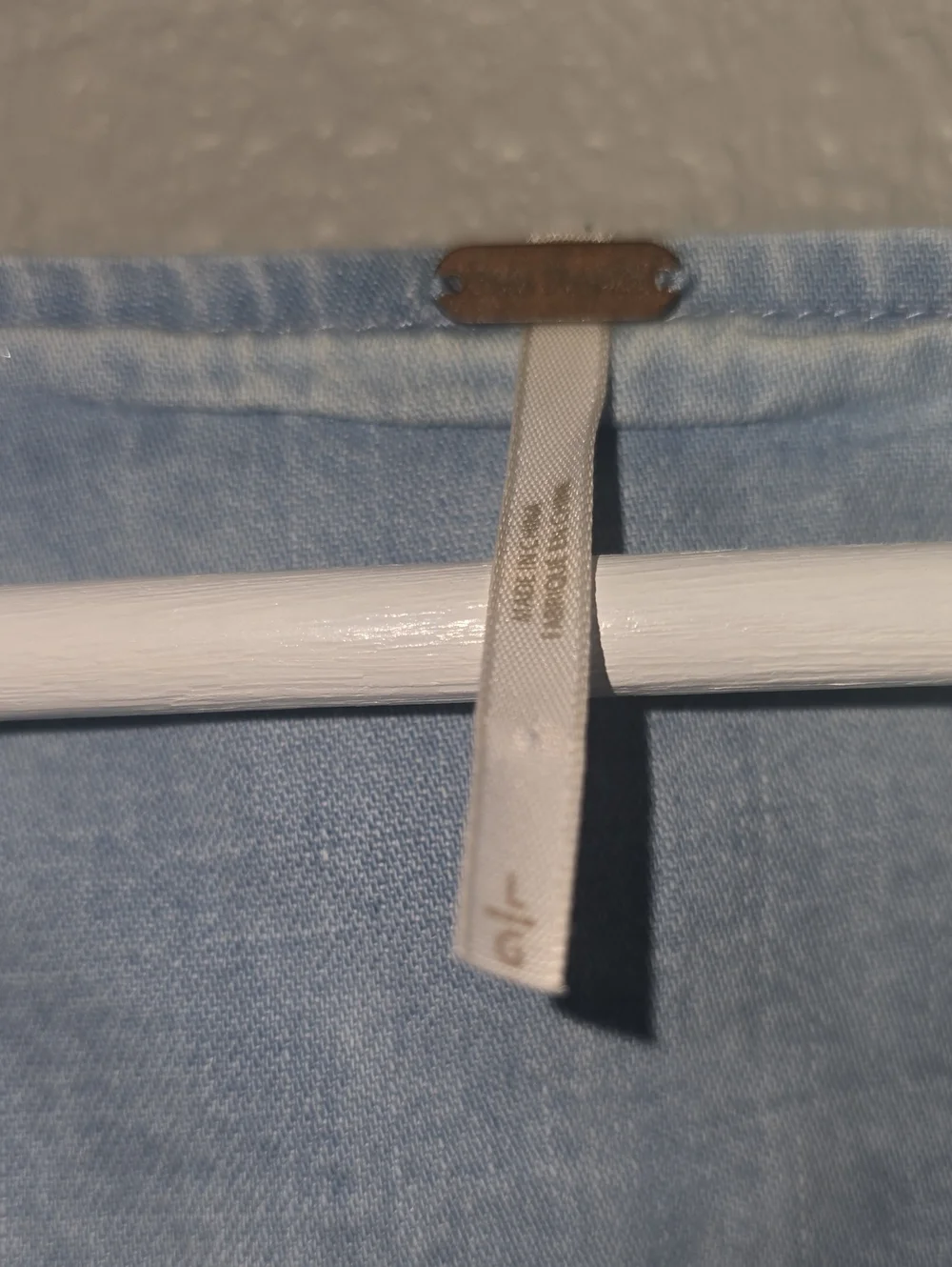 Light Wash Denim Ruffle Tie-Waist Jacket
